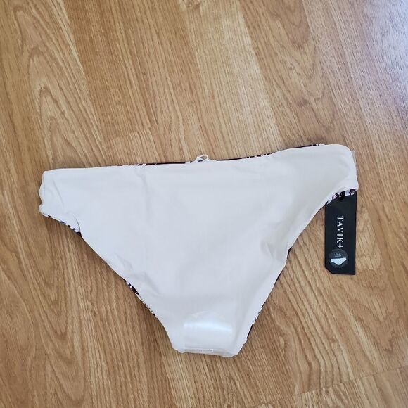 NEW! Tavik Ali *Reversible* Full Coverage Swim Bottom size Small in Merlot - Picture 9 of 14